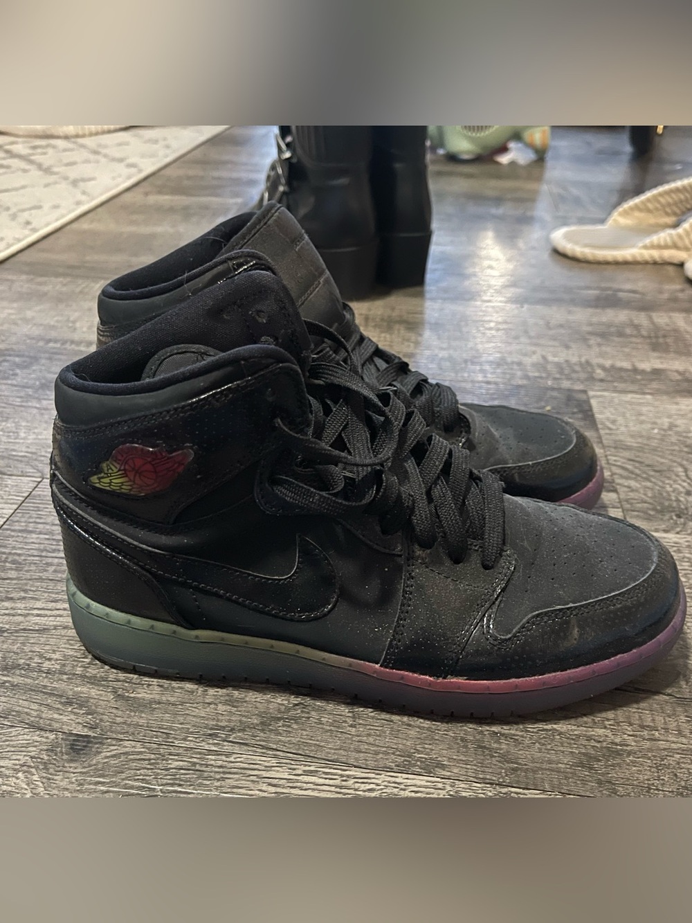 2014 Youth Nike Air Jordan One 1 Hi GS Premium Fuchsia